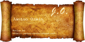 Jantso Ozmin névjegykártya